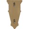 Ekena Millwork 6"W x 4"D x 11"H Alpine Corbel, Cherry COR06X04X11APCH - alternate 4
